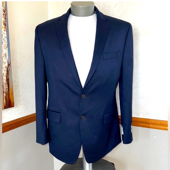 Michael Kors Navy Performance Blazer - Picture 2 of 12